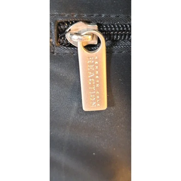 Kenneth Cole Reaction Black Nylon Laptop Briefcase Bag - Picture 7 of 12